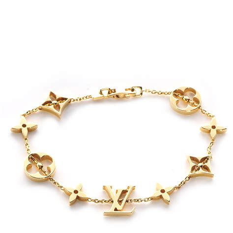 louis vuitton gold bracelet men|louis vuitton monogram chain bracelet.